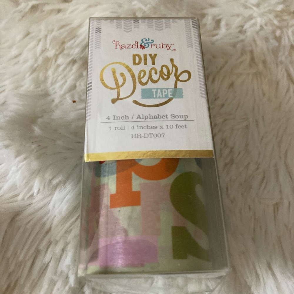 Hazel & Ruby DYI deco tape-Alphabet Soup-NEW-Home decor